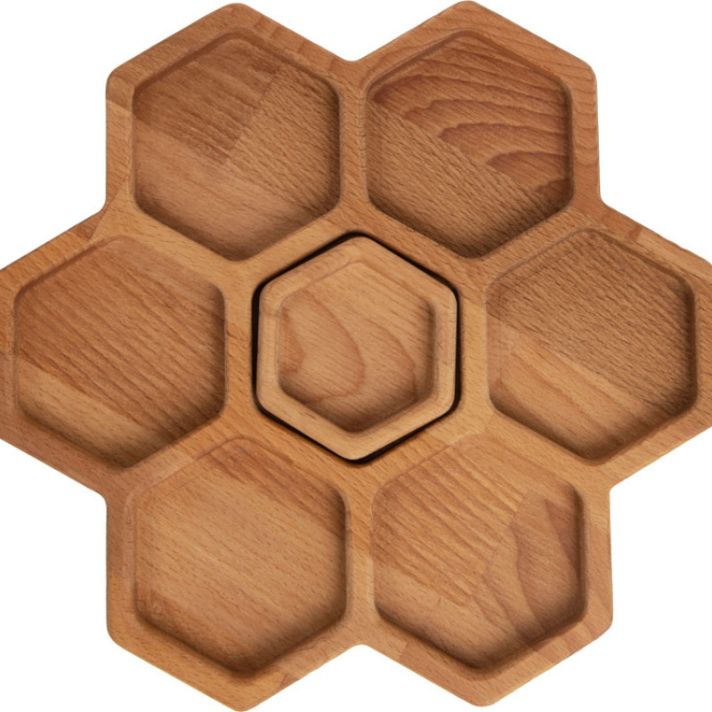 Менажница соты с одной соусницей "Соты"