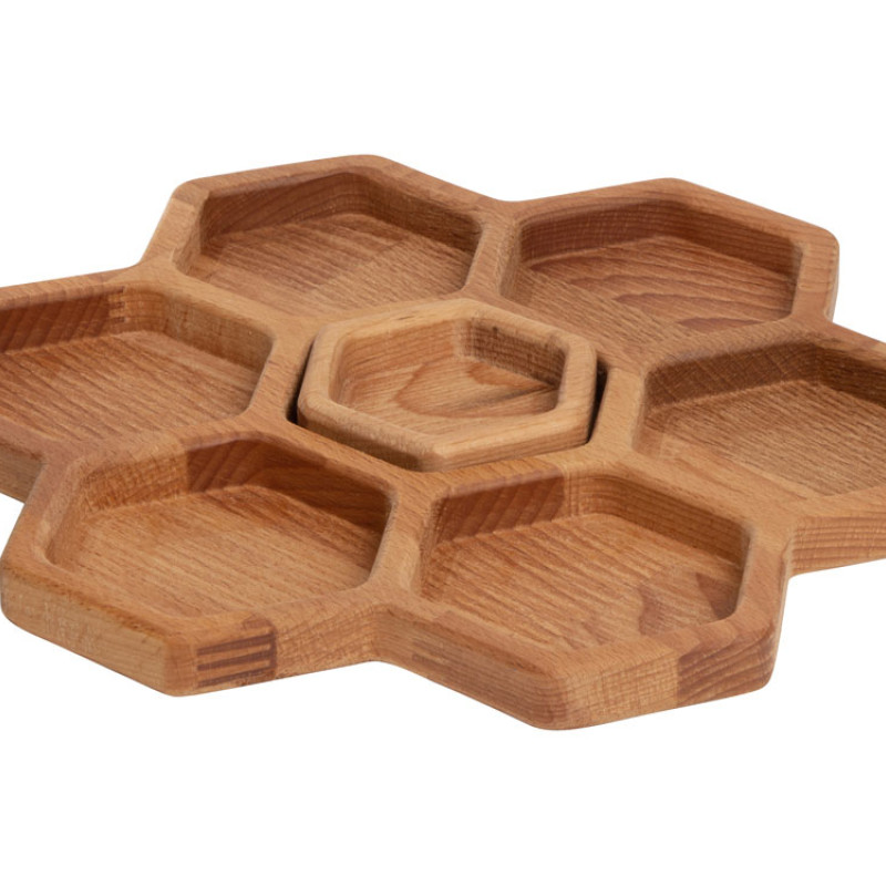 Менажница соты с одной соусницей "Соты" (Р)