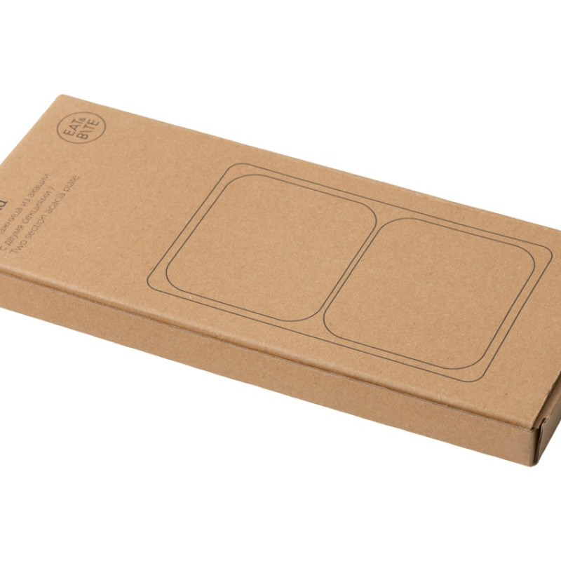 Менажница из акации с двумя секциями "Almond"