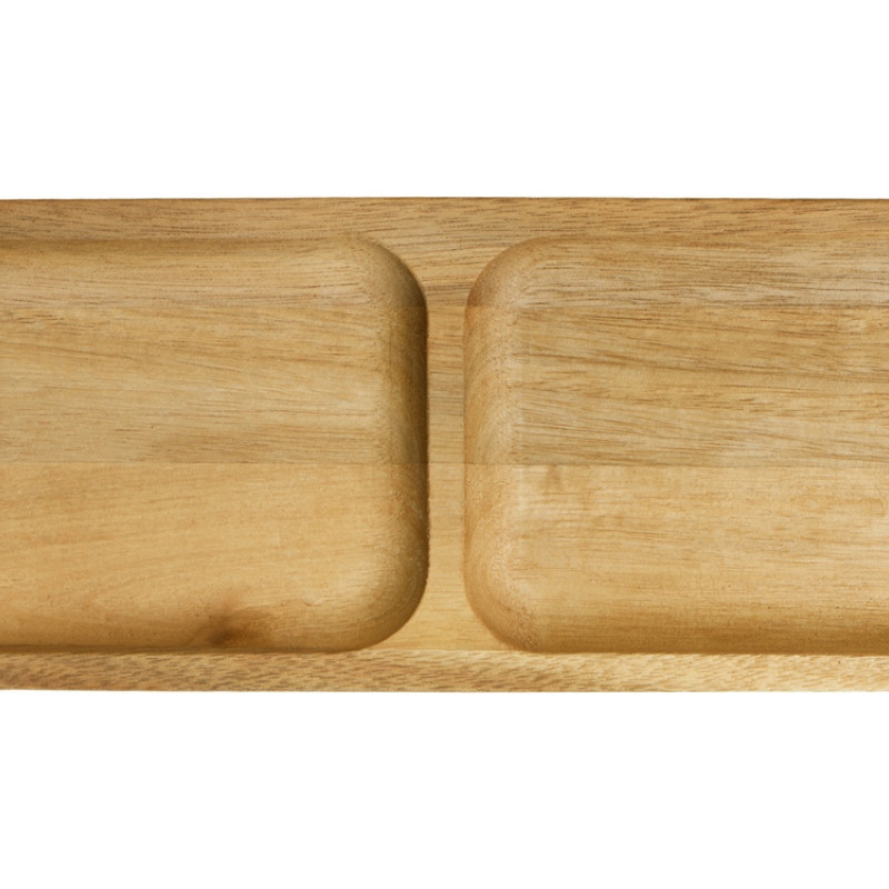 Менажница из акации с двумя секциями "Almond"