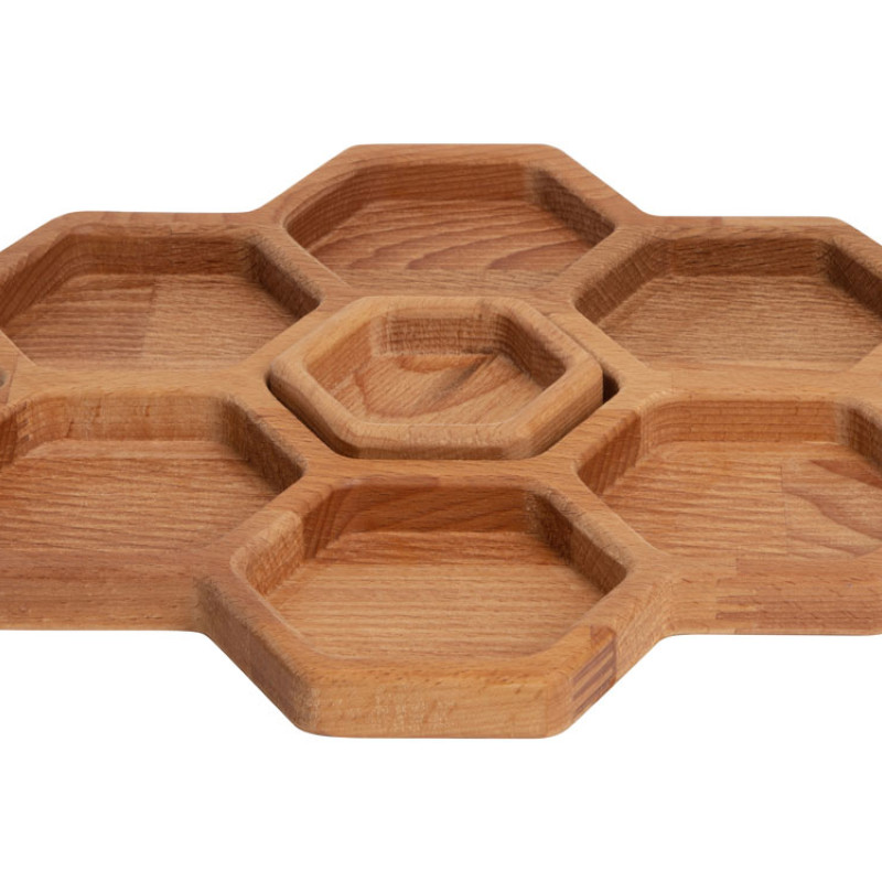 Менажница соты с одной соусницей "Соты" (Р)