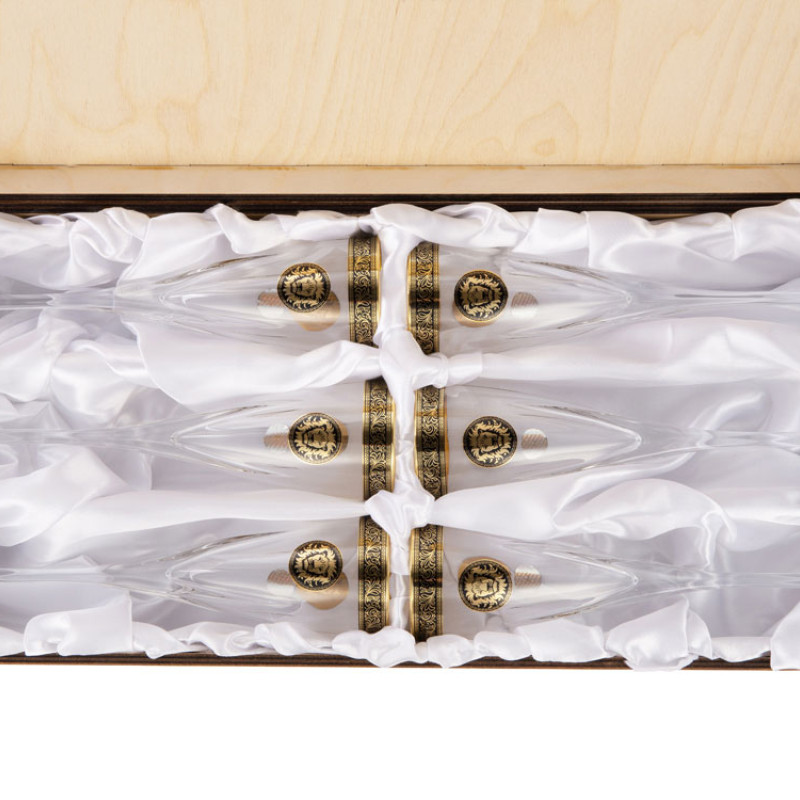 Набор бокалов для шампанского «Сила льва»