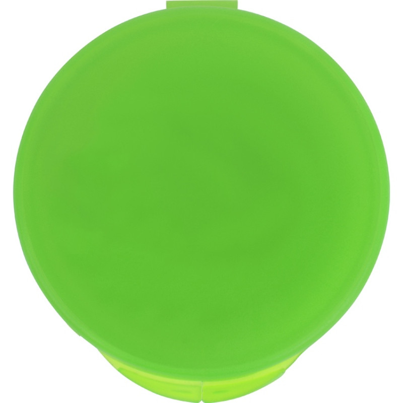 Силиконовая трубочка Fresh в пластиковом кейсе, зеленое яблоко