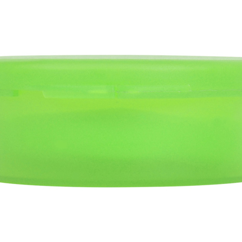 Силиконовая трубочка Fresh в пластиковом кейсе, зеленое яблоко