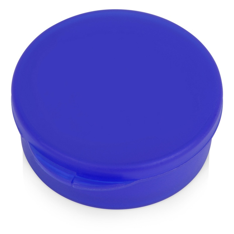 Силиконовая трубочка Fresh в пластиковом кейсе, синий