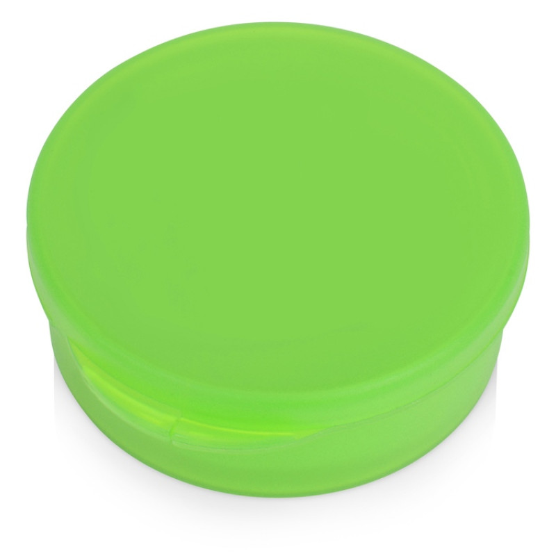 Силиконовая трубочка Fresh в пластиковом кейсе, зеленое яблоко