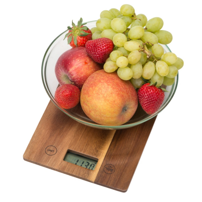 Кухонные весы из акации «Home Chef»