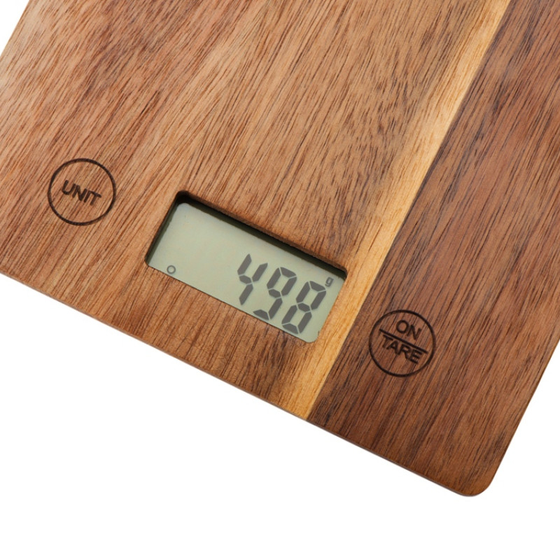 Кухонные весы из акации «Home Chef»