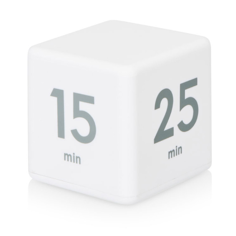 Таймер для тайм-менеджмента "Time Capsule" на 5-15-25-45 минут, софт-тач, белый