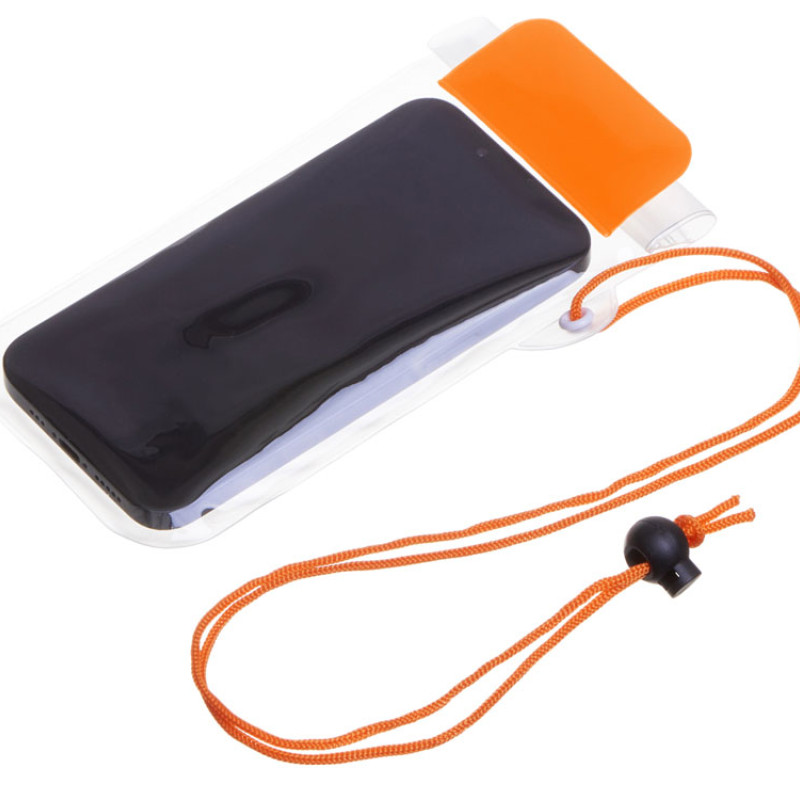 Влагостойкий чехол "Repel", оранжевый/прозрачный