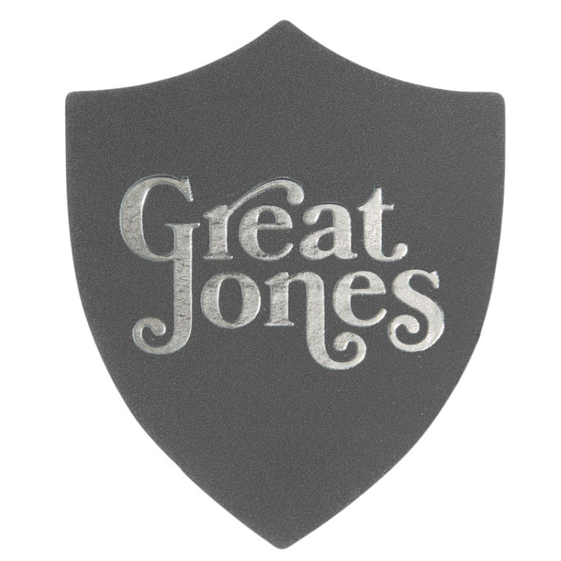 ПАТЧ ЩИТ nubuk (серый) 6,6 х 5,5 см