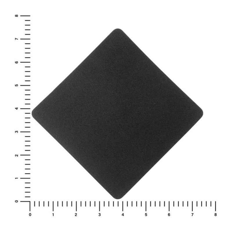 ПАТЧ РОМБ nubuk (чёрный) 7,6 х 7,6 см