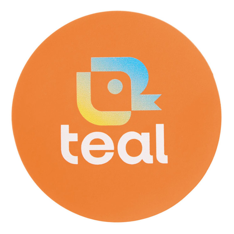 ПАТЧ КРУГ soft-touch (оранжевый ) 6,0 х 6,0 см