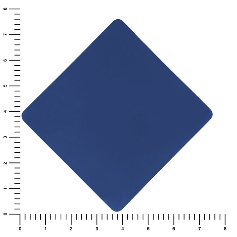 ПАТЧ РОМБ soft-touch (синий) 7,6 х 7,6 см