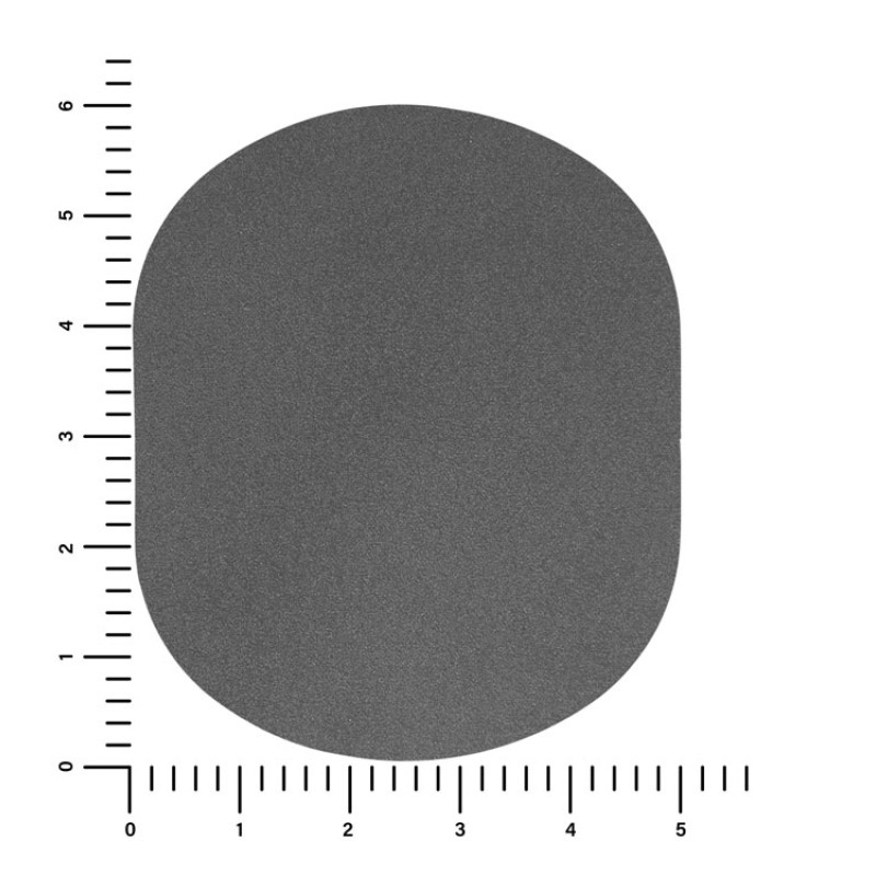 ПАТЧ ОВАЛ nubuk (серый) 6,0 х 5,0 см