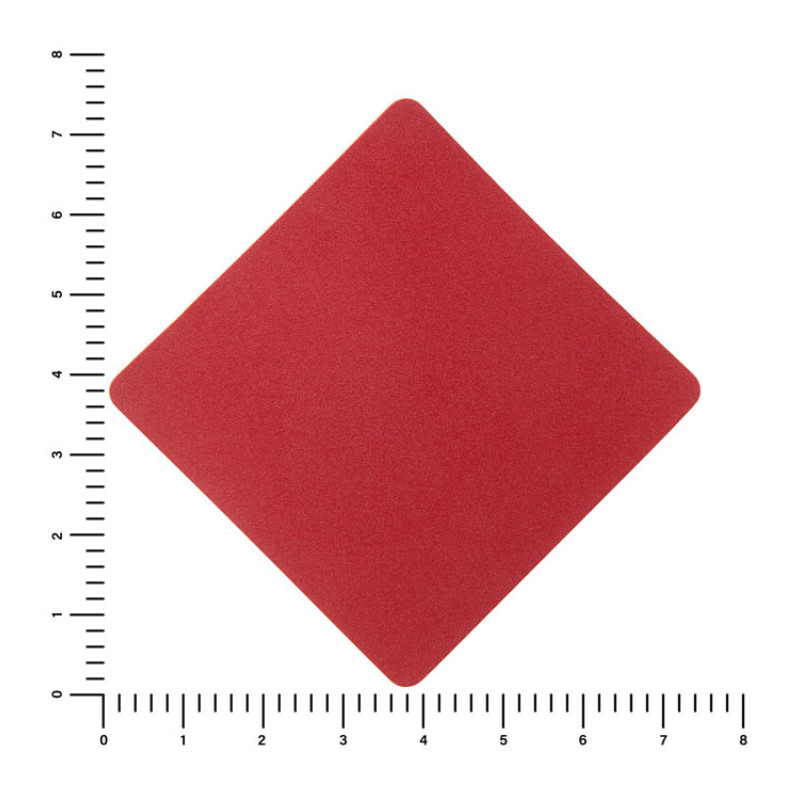 ПАТЧ РОМБ nubuk (красный) 7,6 х 7,6 см