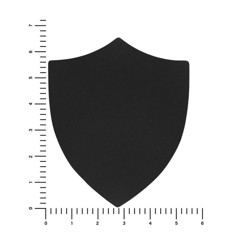 ПАТЧ ЩИТ soft-touch (чёрный) 6,6 х 5,5 см