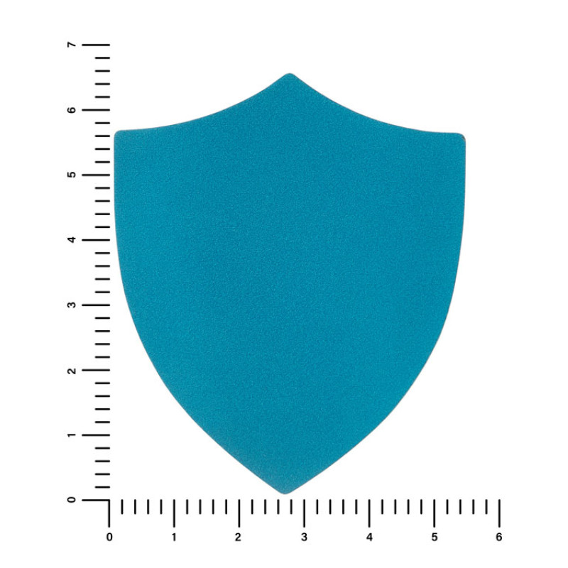 ПАТЧ ЩИТ nubuk (голубой) 6,6 х 5,5 см