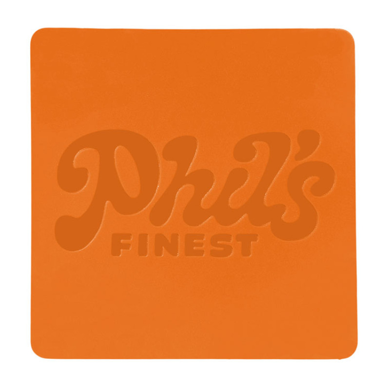 ПАТЧ КВАДРАТ soft-touch (оранжевый ) 5,5 х 5,5 см