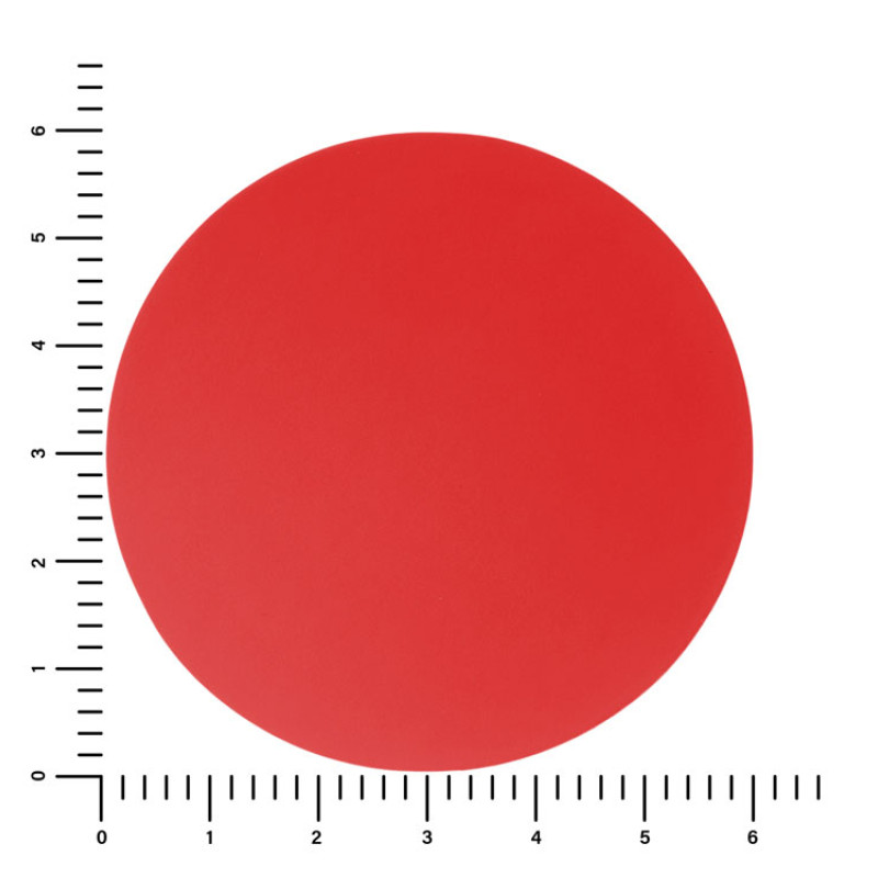 ПАТЧ КРУГ soft-touch (красный) 6,0 х 6,0 см