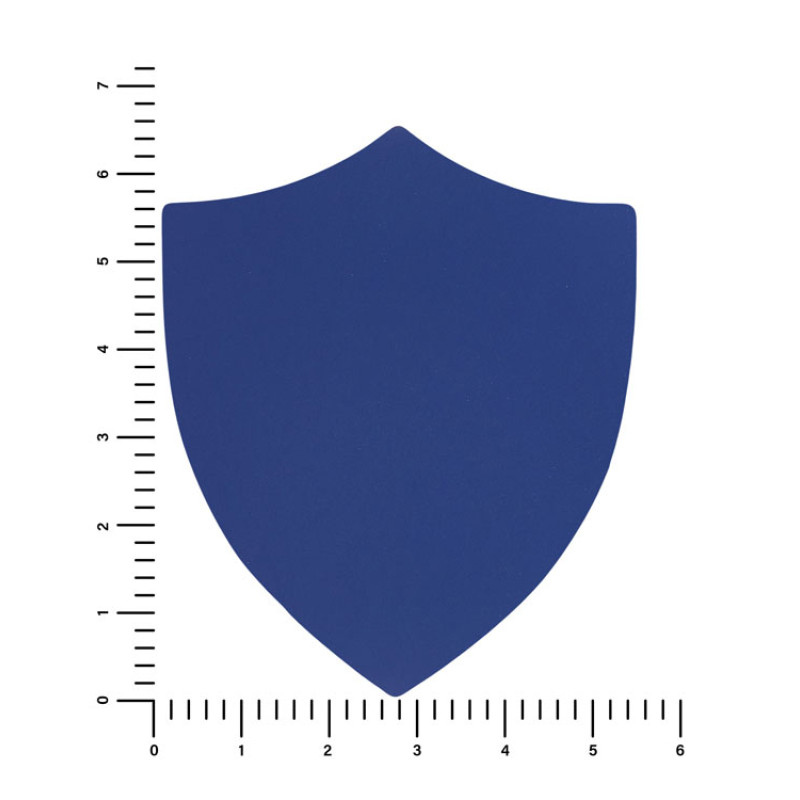 ПАТЧ ЩИТ soft-touch (синий) 6,6 х 5,5 см