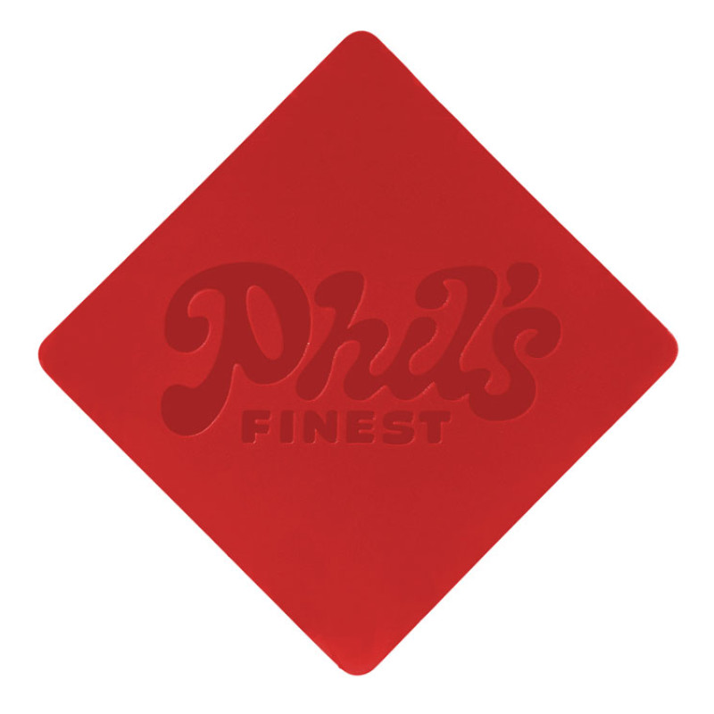 ПАТЧ РОМБ soft-touch (красный) 7,6 х 7,6 см