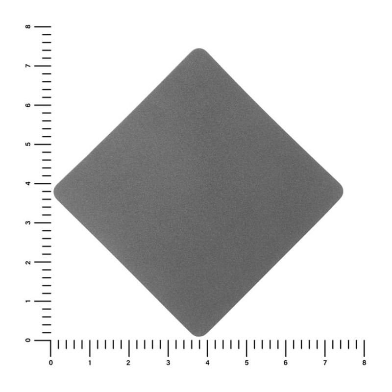 ПАТЧ РОМБ nubuk (серый) 7,6 х 7,6 см