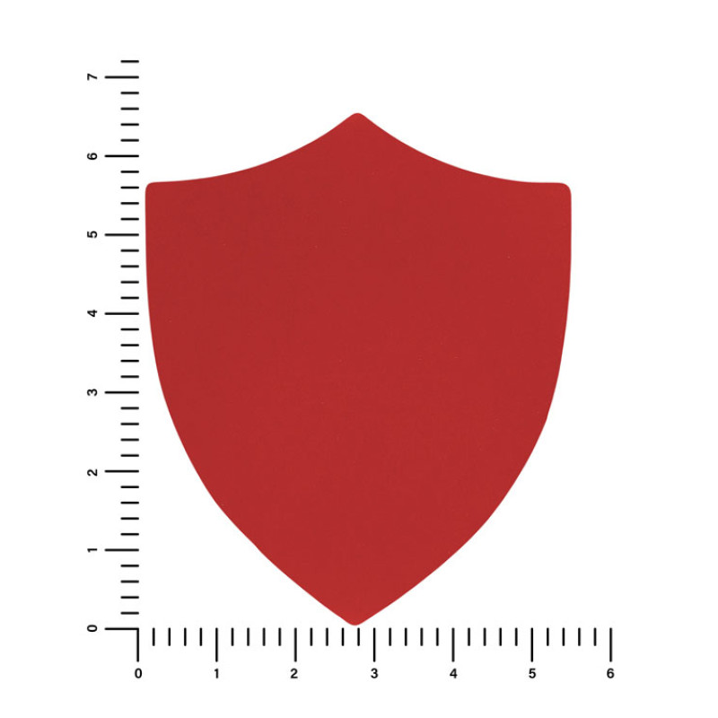 ПАТЧ ЩИТ soft-touch (красный) 6,6 х 5,5 см