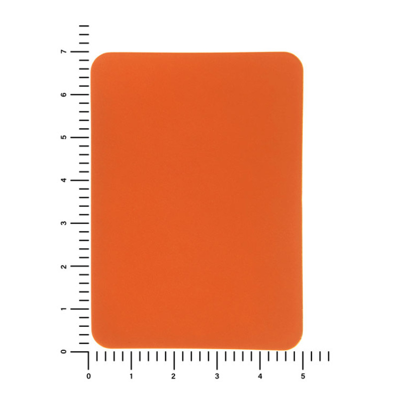 ПАТЧ ПРЯМОУГОЛНЫЙ soft-touch (оранжевый ) 5,0 х 7,0 см
