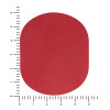 ПАТЧ ОВАЛ nubuk (красный) 6,0 х 5,0 см