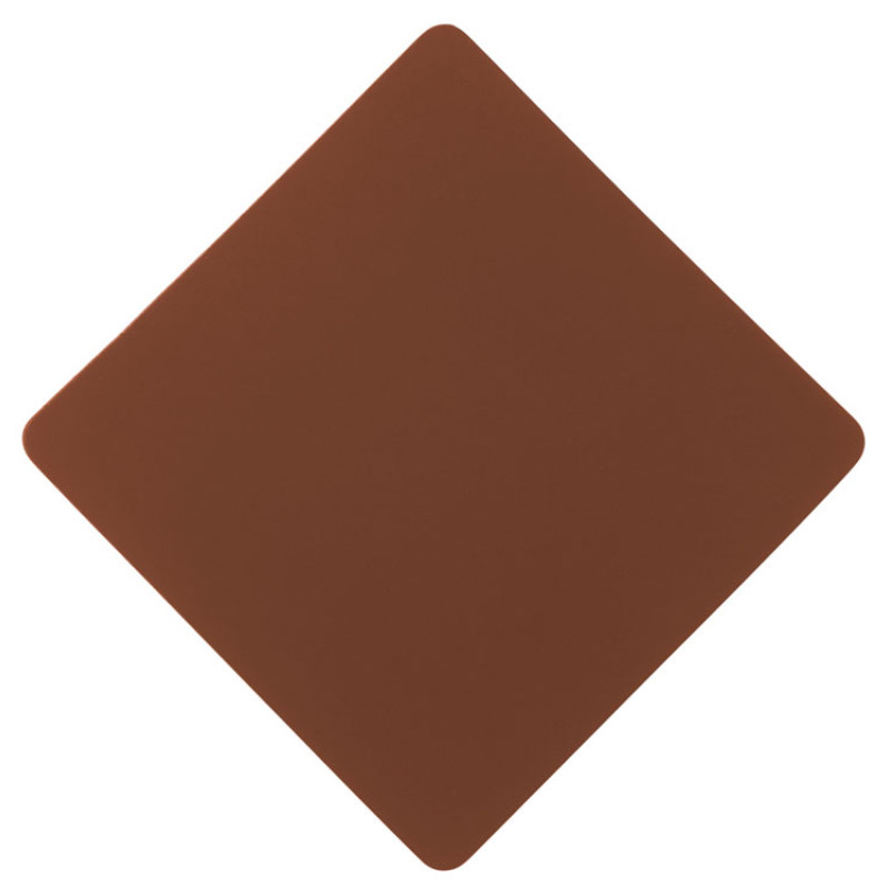 ПАТЧ РОМБ soft-touch (коричневый) 7,6 х 7,6 см