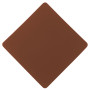 ПАТЧ РОМБ soft-touch (коричневый) 7,6 х 7,6 см