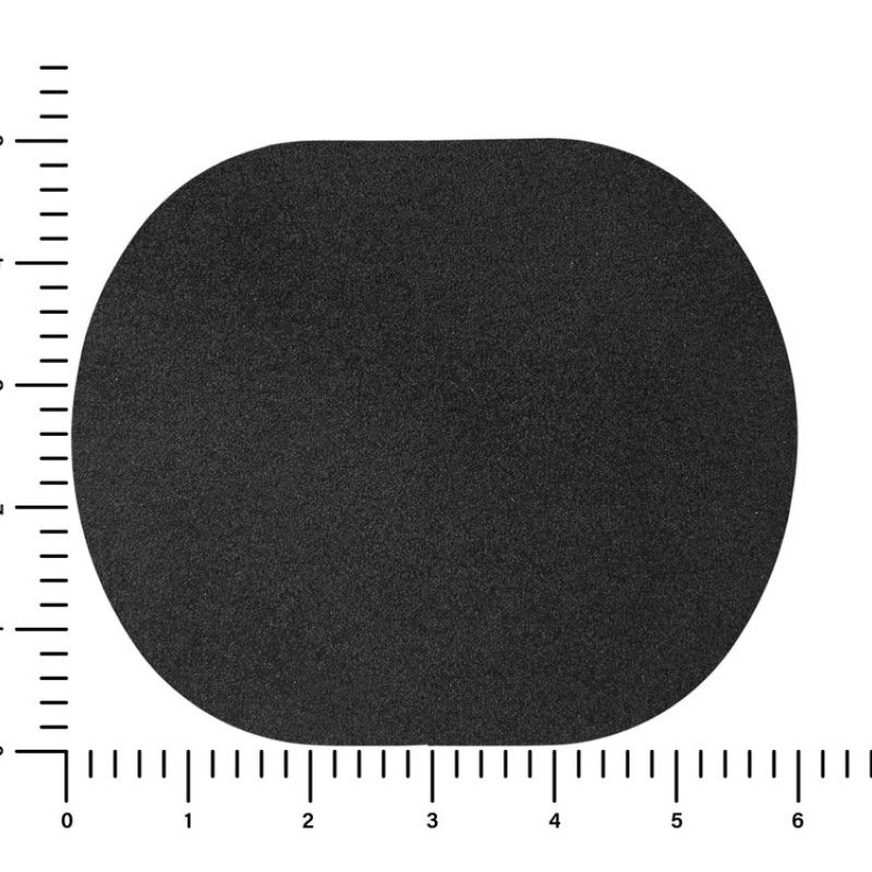 ПАТЧ ОВАЛ nubuk (чёрный) 6,0 х 5,0 см