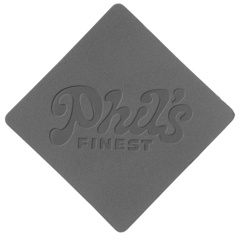 ПАТЧ РОМБ nubuk (серый) 7,6 х 7,6 см