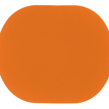 ПАТЧ ОВАЛ soft-touch (оранжевый ) 6,0 х 5,0 см