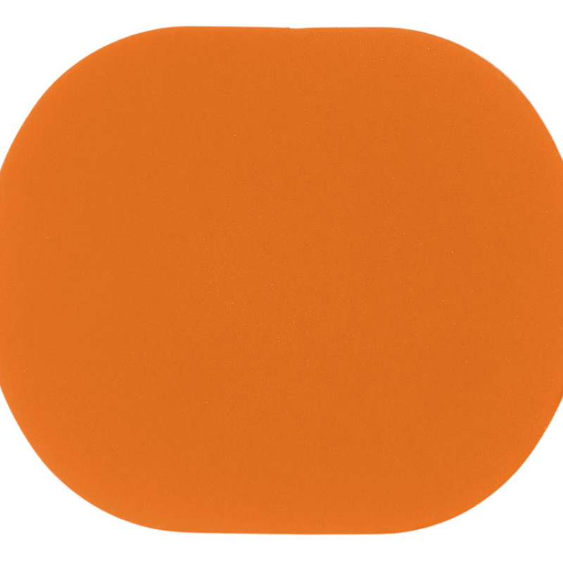 ПАТЧ ОВАЛ soft-touch (оранжевый ) 6,0 х 5,0 см