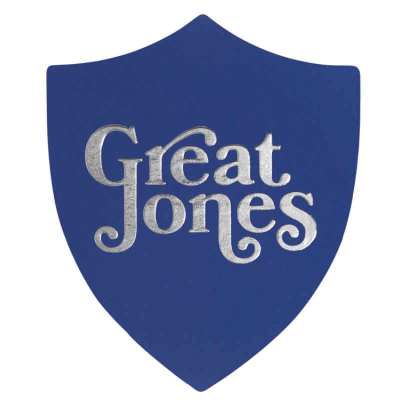 ПАТЧ ЩИТ soft-touch (синий) 6,6 х 5,5 см