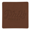 ПАТЧ КВАДРАТ nubuk (коричневый ) 5,5 х 5,5 см