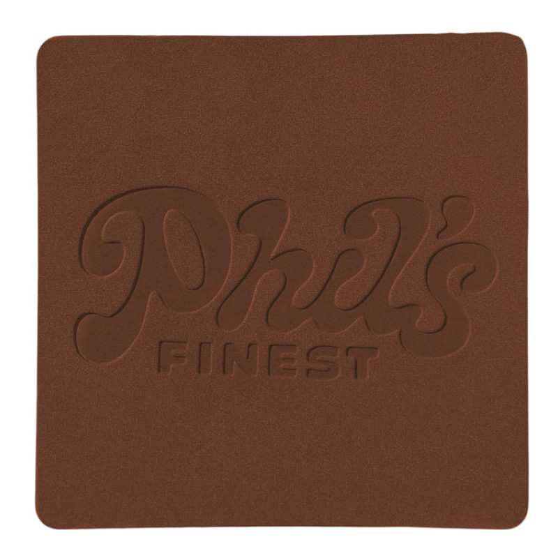 ПАТЧ КВАДРАТ nubuk (коричневый ) 5,5 х 5,5 см