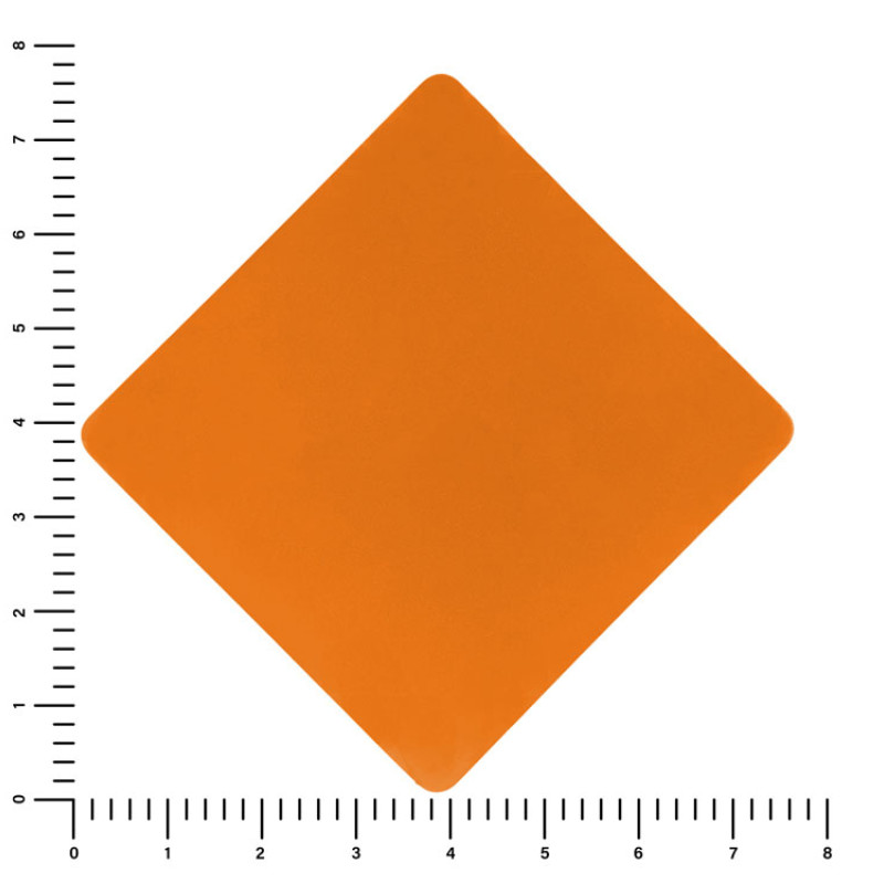 ПАТЧ РОМБ soft-touch (оранжевый) 7,6 х 7,6 см
