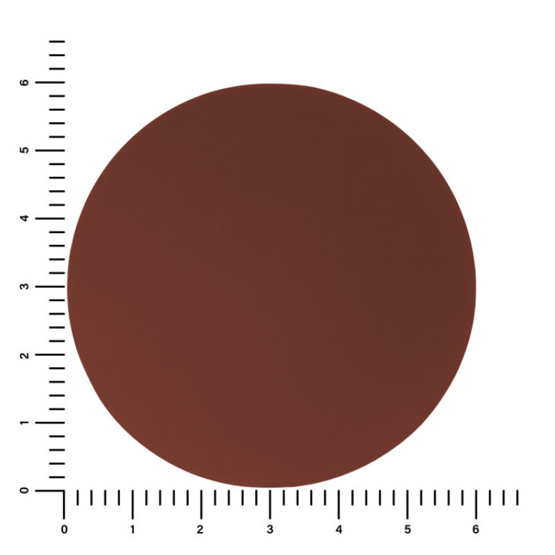ПАТЧ КРУГ soft-touch (коричневый ) 6,0 х 6,0 см