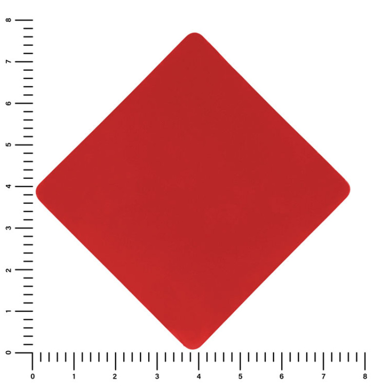 ПАТЧ РОМБ soft-touch (красный) 7,6 х 7,6 см