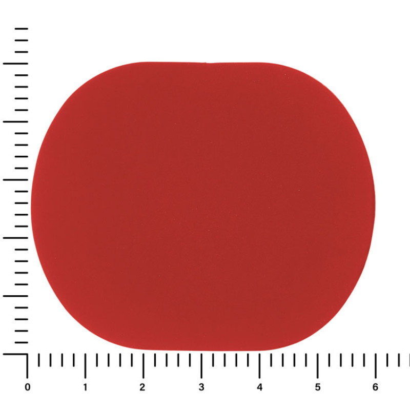 ПАТЧ ОВАЛ soft-touch (красный) 6,0 х 5,0 см