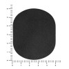 ПАТЧ ОВАЛ nubuk (чёрный) 6,0 х 5,0 см