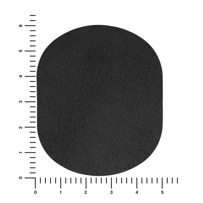 ПАТЧ ОВАЛ nubuk (чёрный) 6,0 х 5,0 см