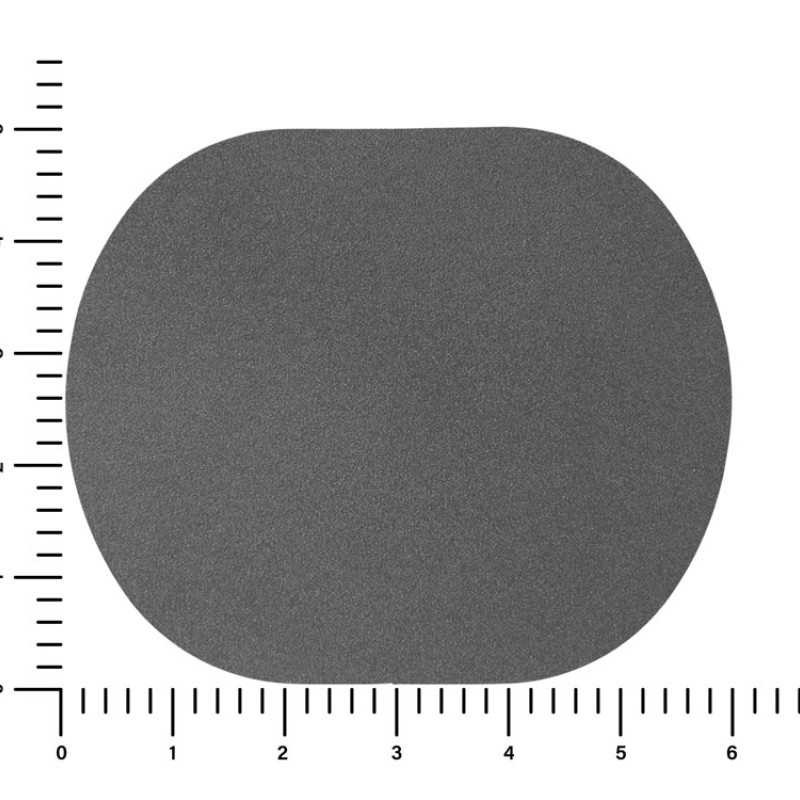ПАТЧ ОВАЛ nubuk (серый) 6,0 х 5,0 см
