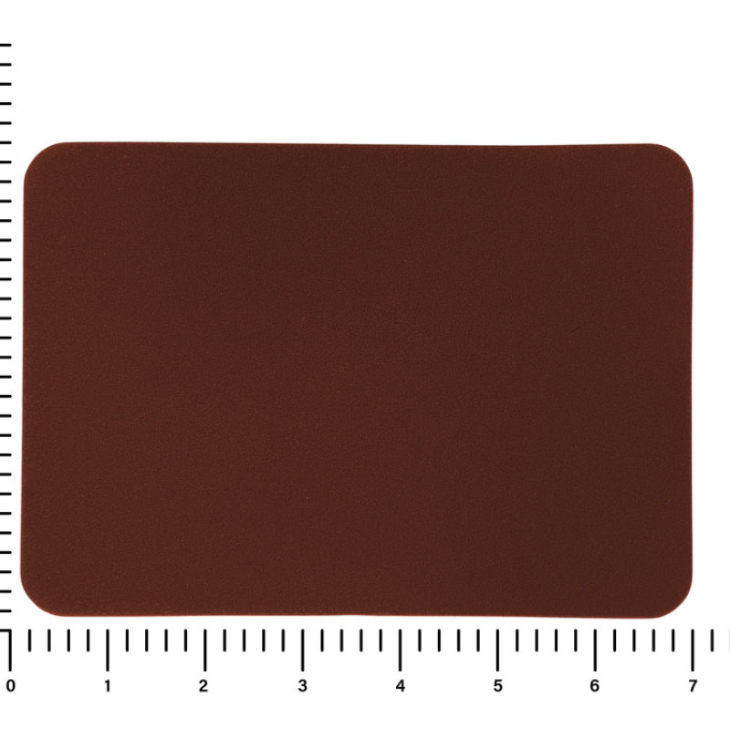 ПАТЧ ПРЯМОУГОЛНЫЙ nubuk (коричневый ) 5,0 х 7,0 см