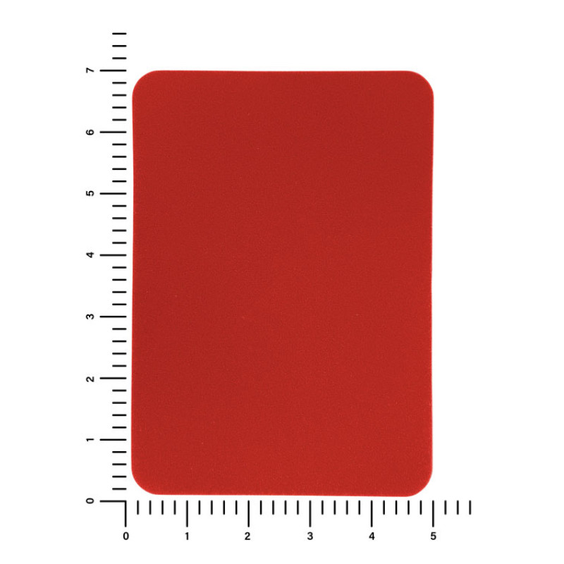 ПАТЧ ПРЯМОУГОЛНЫЙ nubuk (красный) 5,0 х 7,0 см