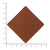 ПАТЧ РОМБ nubuk (коричневый ) 7,6 х 7,6 см