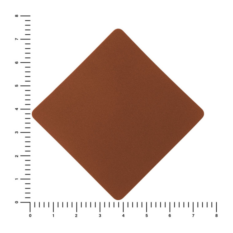 ПАТЧ РОМБ nubuk (коричневый ) 7,6 х 7,6 см
